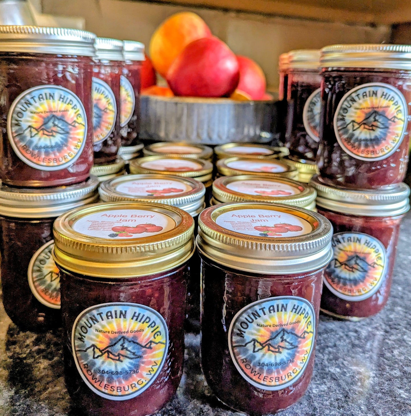 Apple Berry Jam - Half Pint